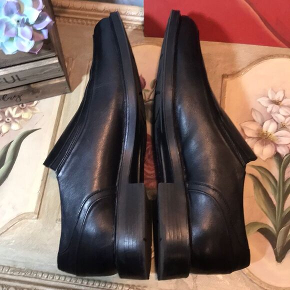 Dockers Leather Pro-Style All-Motion Comfort Shoes Black Sz 11 - Picture 4 of 9